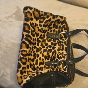 Cole Haan Leopard Print Women's Bag with Black Accents